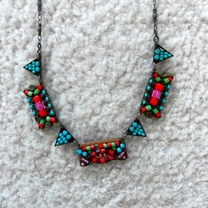 Ayala Bar multi-color handmade jeweled necklace.